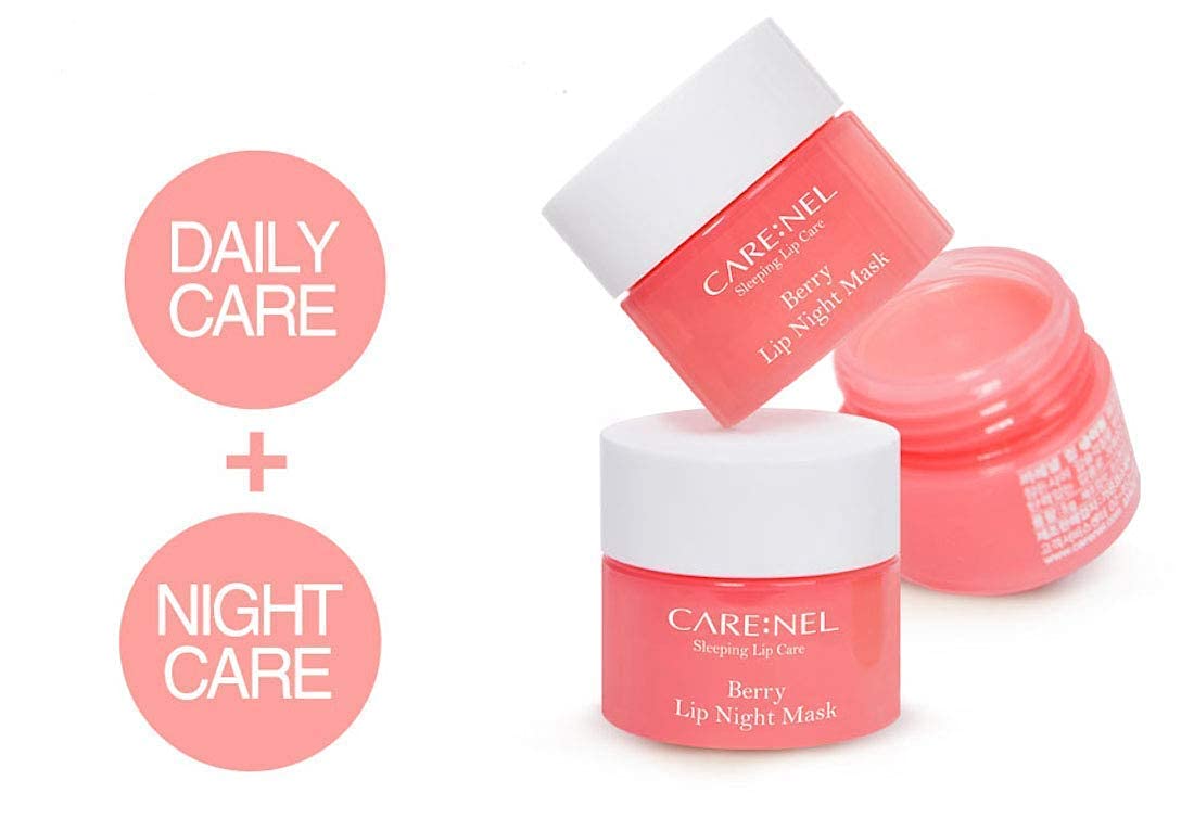 CARENEL Lip Sleeping Mask 5g (Berry 3Set) - Korean Hydrating Overnight