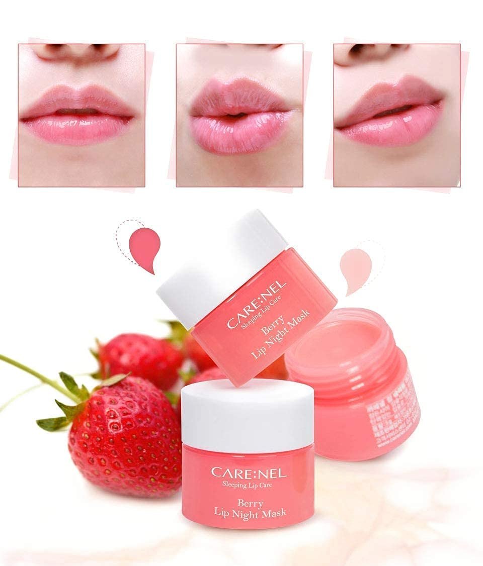 CARENEL Lip Sleeping Mask 5g (Berry 3Set) - Korean Hydrating Overnight