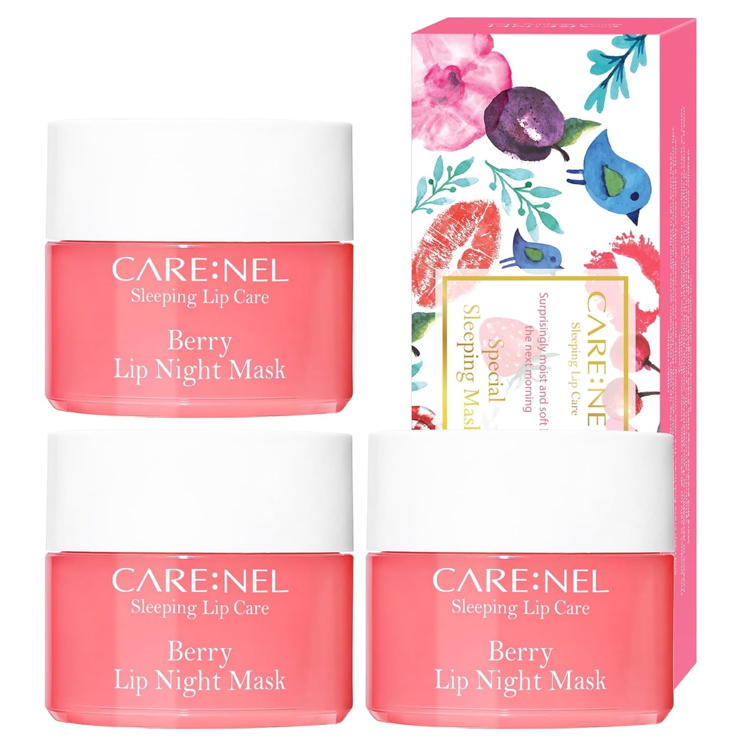 CARENEL Lip Sleeping Mask 5g (Berry 3Set) - Korean Hydrating Overnight