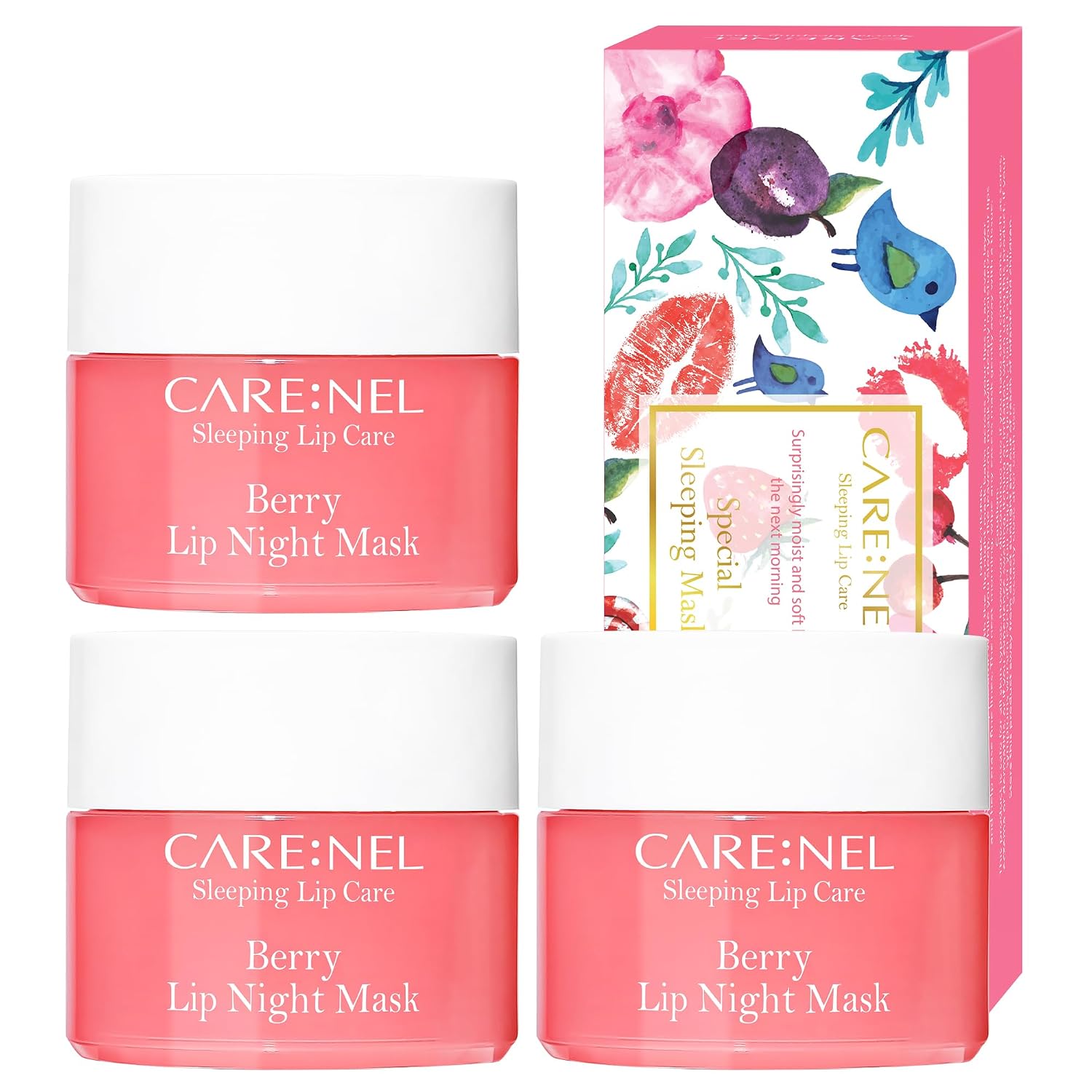 CARENEL Lip Sleeping Mask 5g (Berry 3Set) - Korean Hydrating Overnight