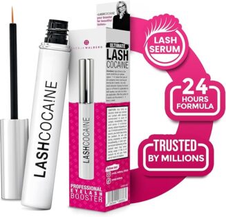 LASHCOCA!NE Professional Eyelash Serum - The Viral Original for Long & Full Eyelashes - Eyelash Booster with Pro Formula & Double Active Approach